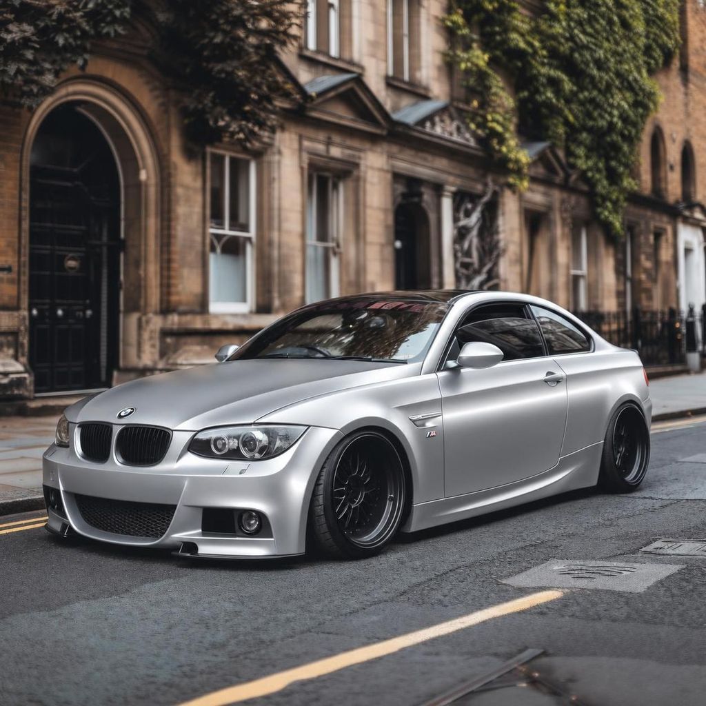 BMW in Satin-Chrom (Hexis Skintac Satin-Chrom Silber), gerendert von Hyperlizer